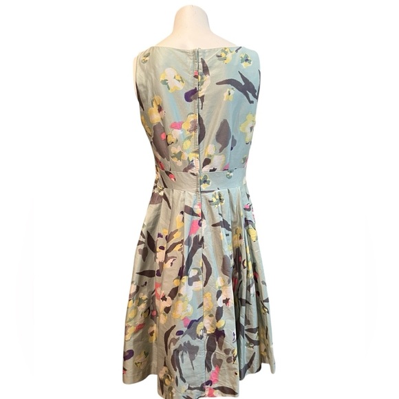 Vintage H&M Floral Print 50s RETRO Style Fit & Flare Occasion Dress Size 12 - Picture 2 of 10